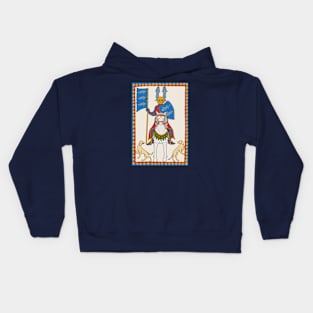 Cute Medieval Fish Knight illustration Kids Hoodie